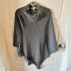 Loft gray poncho. 1 size fits most